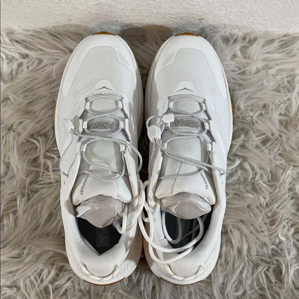 HOKA Women's Transport White Athletic Walking Shoes Sneakers Size 9.5 B NEW - Picture 8 of 16